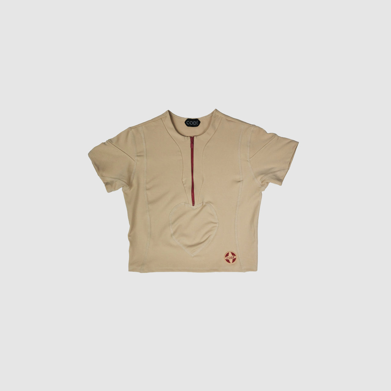 CODĒ POWER 3 HEART ZIP TOP SPANISH VILLA PINK