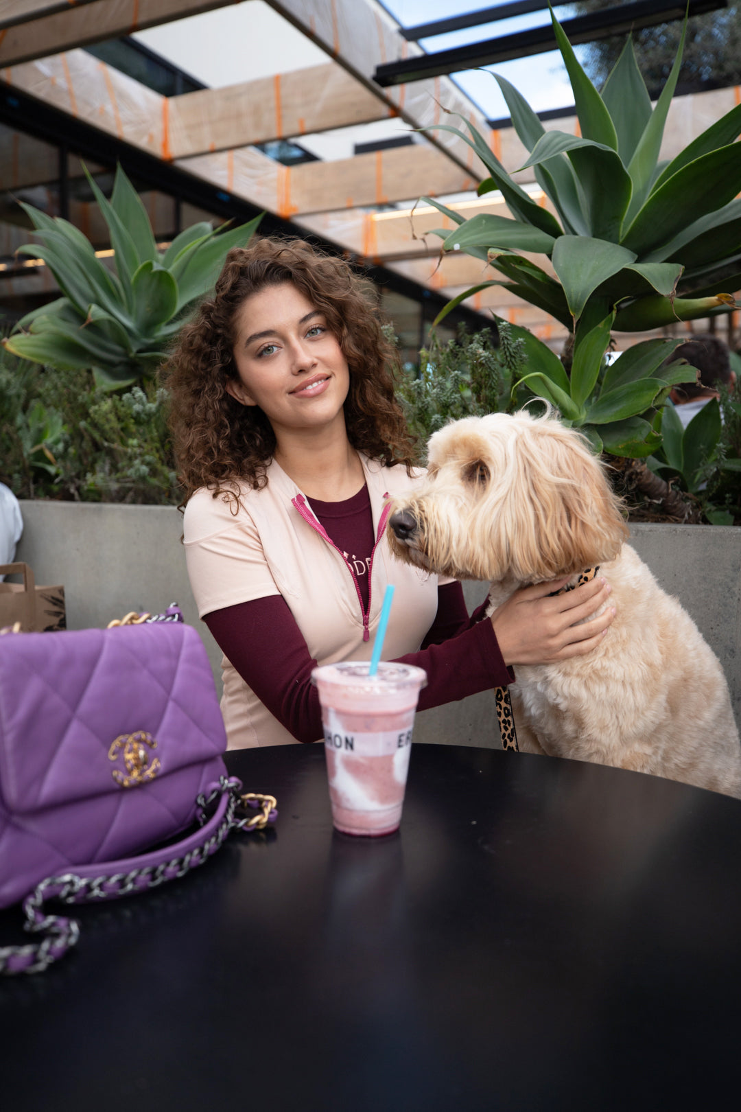 CODĒ POWER 3 GARDE PANELED ZIP TOP SPANISH VILLA PINK